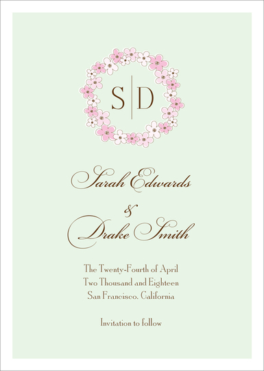 Spring Time Save the Date Cards